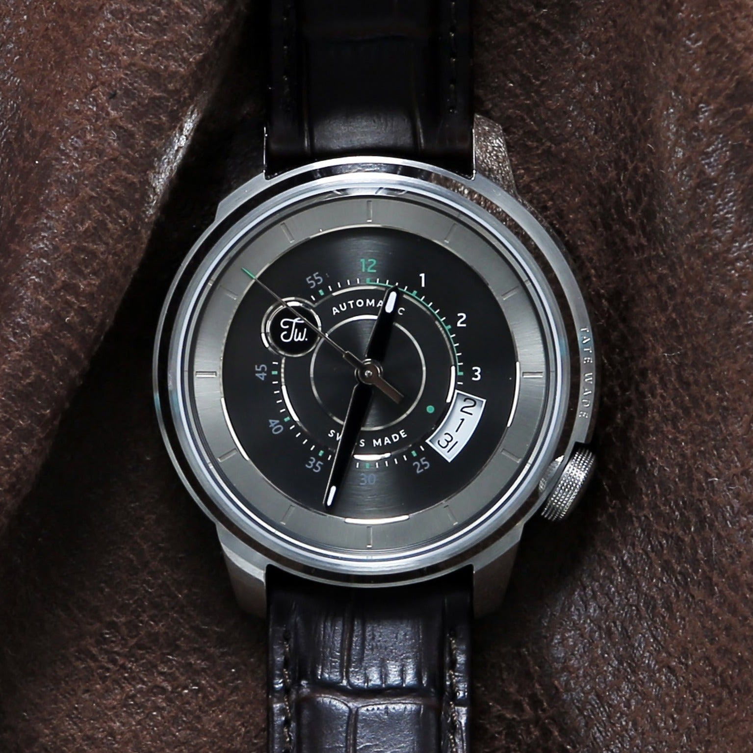 Swiss-made luxury stainless steel watch from Tate Wade