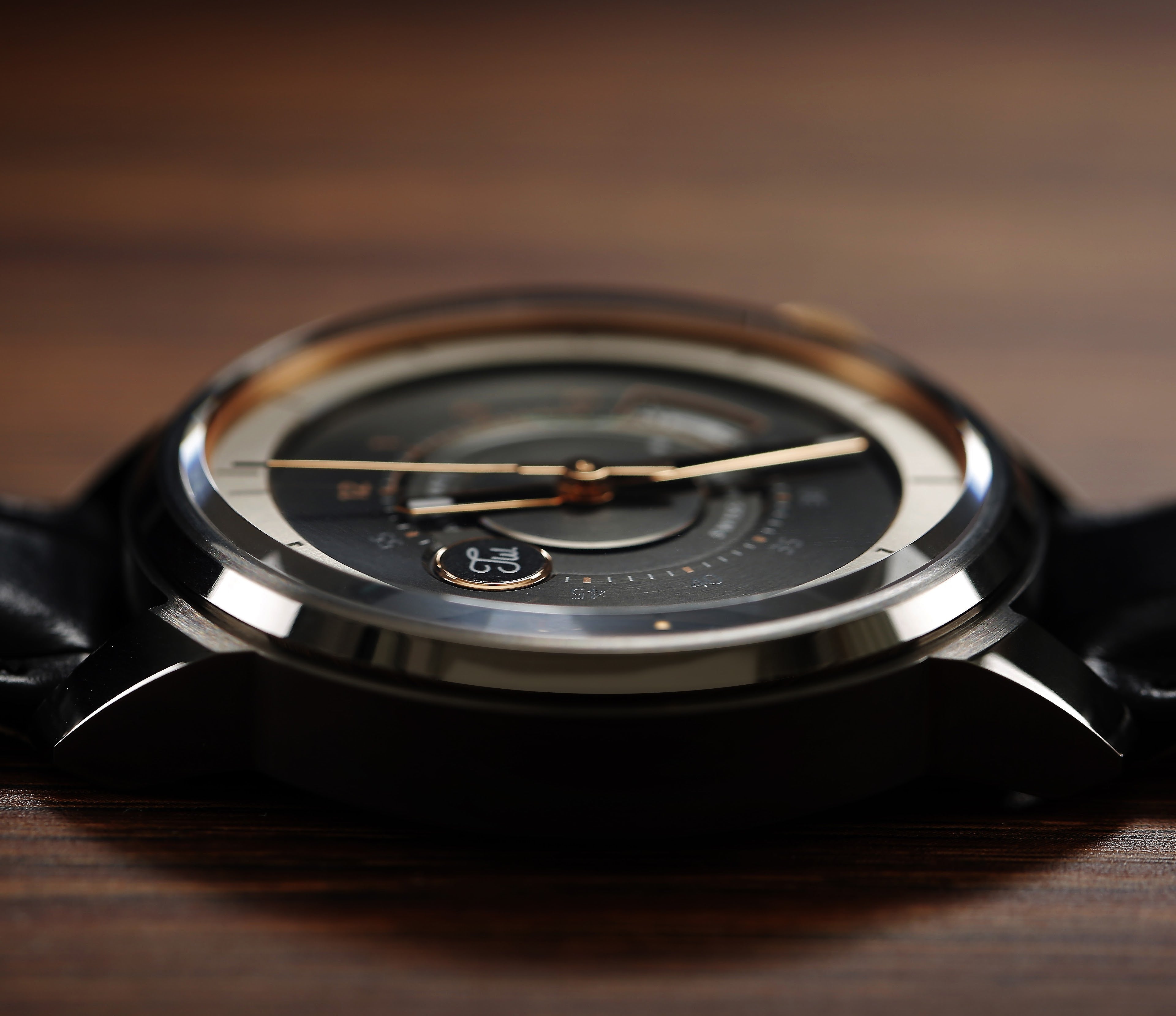 Swiss made luxury gun metal PVD watch from Tate Wade - Sapphire Glass