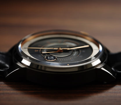 Swiss made luxury gun metal PVD watch from Tate Wade - Sapphire Glass