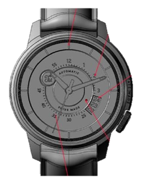 Tate Wade Watch - Immersive dial layers  
