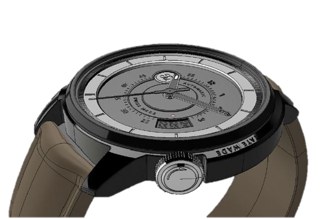 Tate Wade Watch - Signature crown placement